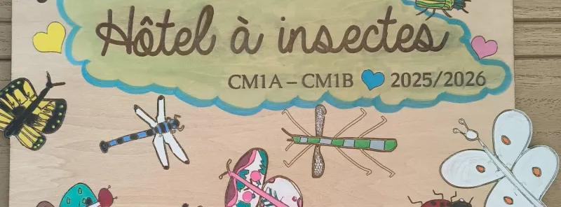 Un hôtel à insectes signé par deux classes de CM1
